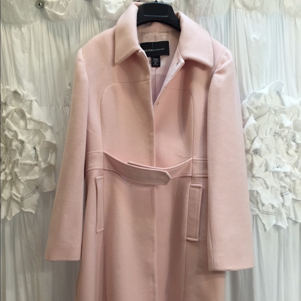 MODA International full- length wool coat